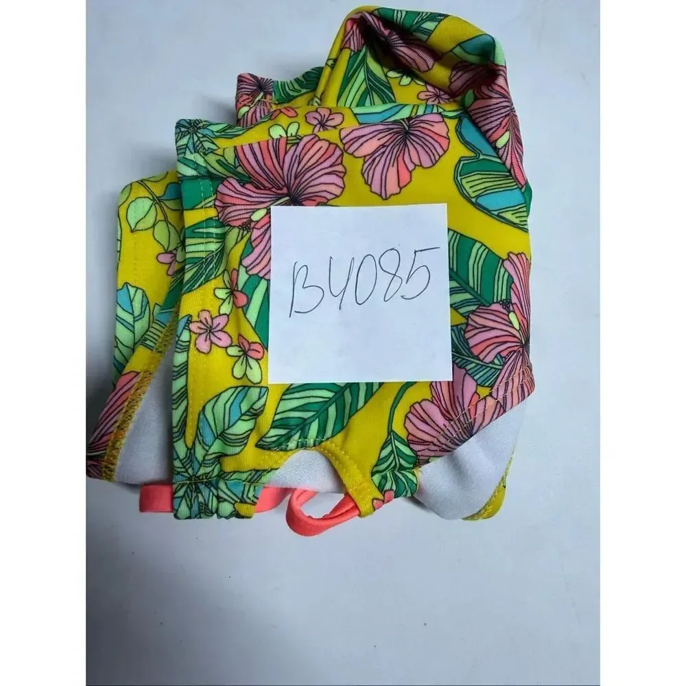 Art Class Girls Tropical Floral Long Sleeve Swim Top Size 6/7 Only Top
